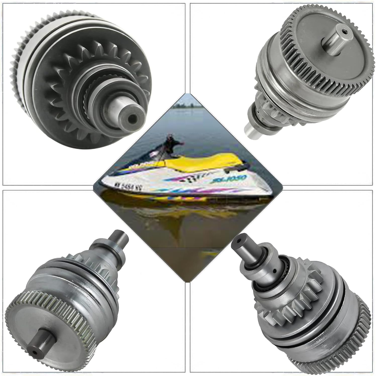 PROCOMPANY Starter Drive Bendix Compatible with Kawasaki SX 750 1992-1995 SXi Pro 750 1998-2002 Jet Ski