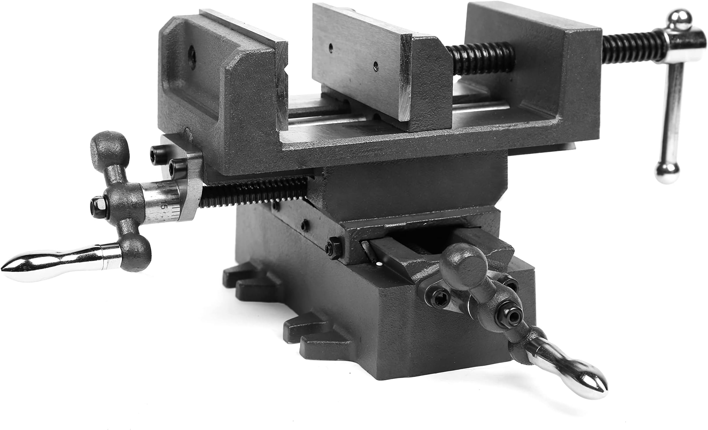 Cross Vise, 4.25-Inch with Compound Slide for Mills and Drill Presses (CV414),Black