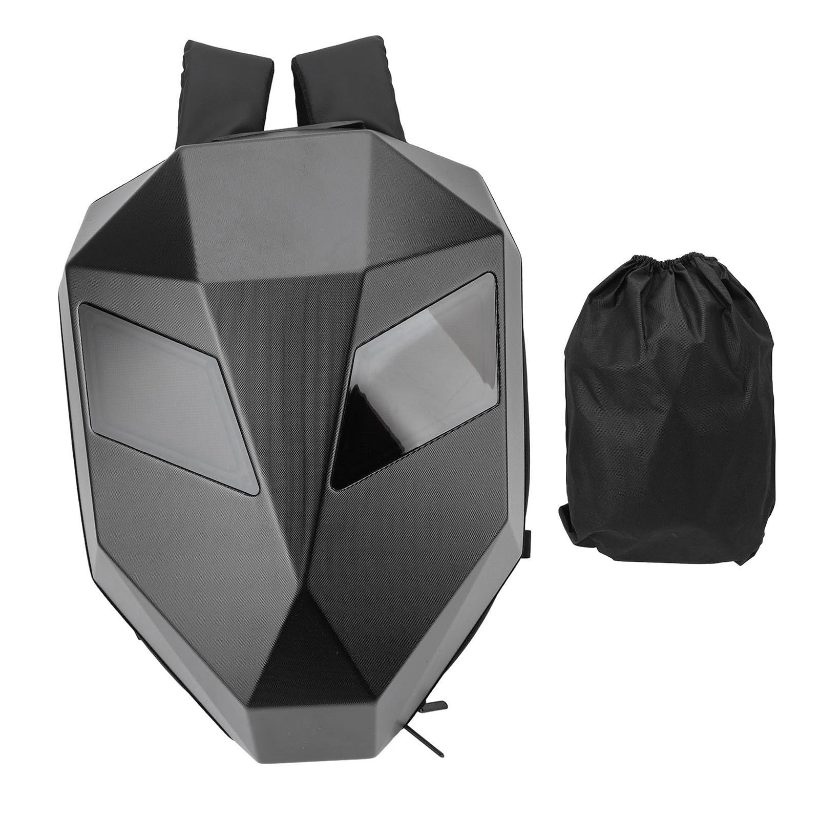 Bewinner Sac à Dos de Moto LED, Sac à Dos de Programmation DIY, Sac à Dos de Chevalier LED pour Vélo électronique, Sac à Dos de Moto, Sac de Voyage à Coque Rigide, Sac pour Ordinateur