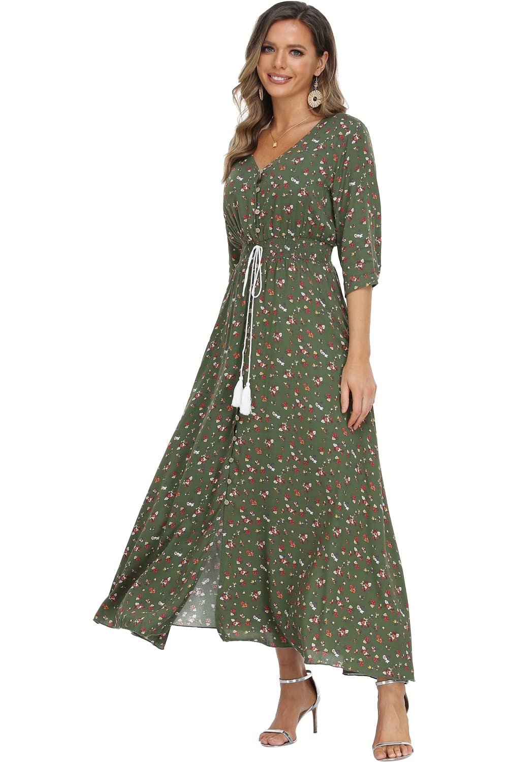Casual Summer Dresses for Women 2026 Maxi Dress Flowy Bohemian Beach Party