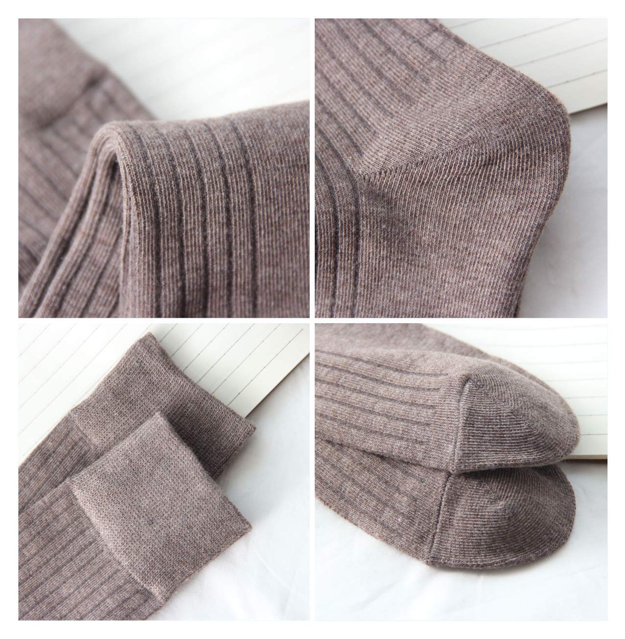 Chaussettes 10 paires chaussettes femme en coton de couleur pure Taille 34-40 Chaussettes confortables et respirantes pour l'hiver et l'automne