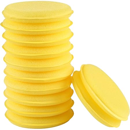 Amazon Lihao 車用 高密度スポンジ ワックス 掃除 洗浄 清掃 汚れ落とし 磨く ワックス引きスポンジ 洗車スポンジ 洗車用シャンプー 洗車用品 12枚セット スポンジ 車 バイク