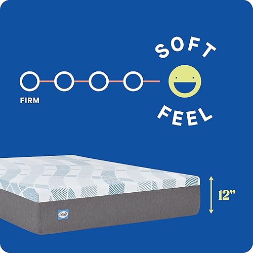 Miniatura 3 de Sealy Dreamlife - Colchón de espuma de 12" en caja, tamaño individual XL, espuma viscoelástica con gel SealyComfort, espuma de transición