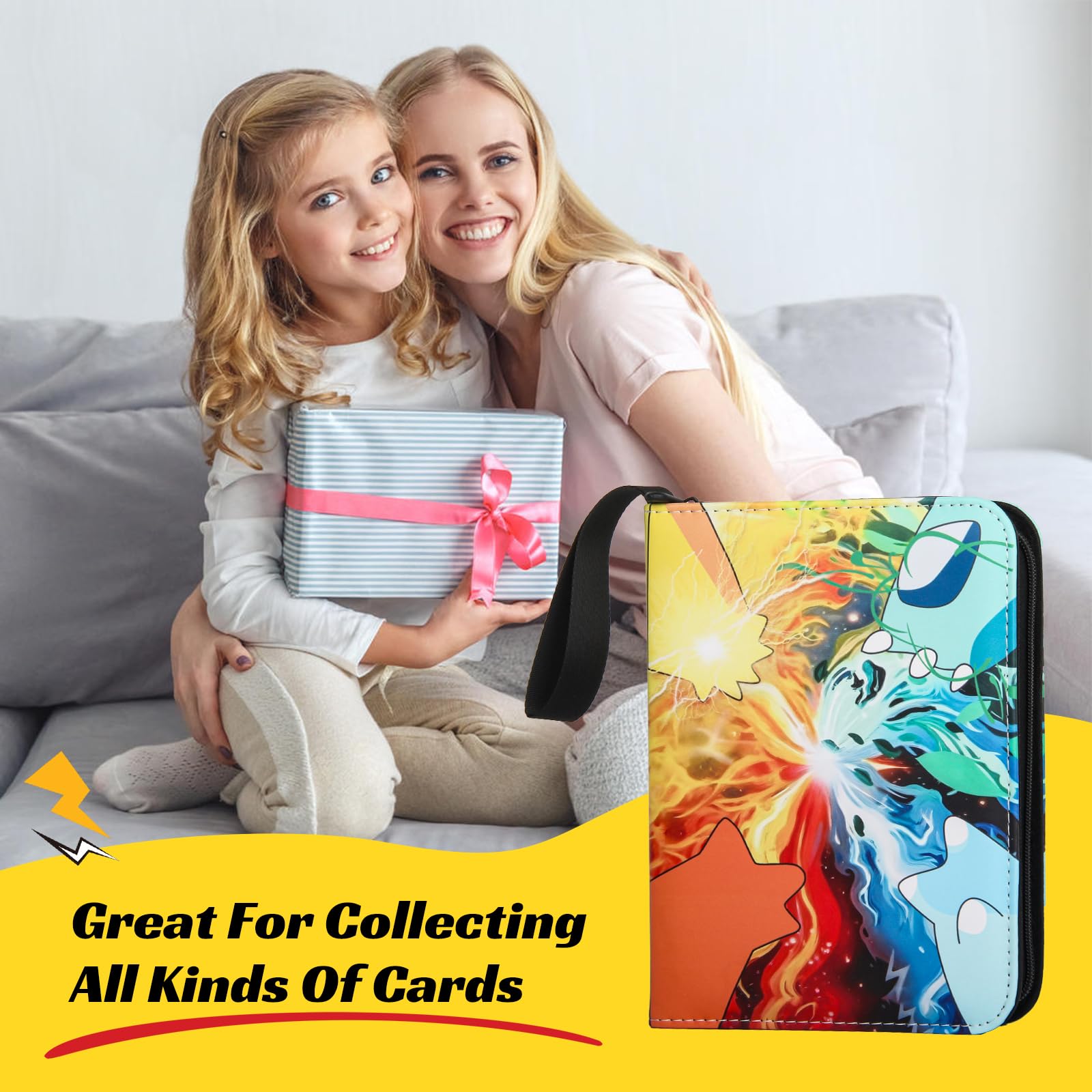 Album Para Cartas, 440 Álbum Colección, 55 Páginas Álbum de Cartas Coleccionables, Carpeta Cartas Transparente