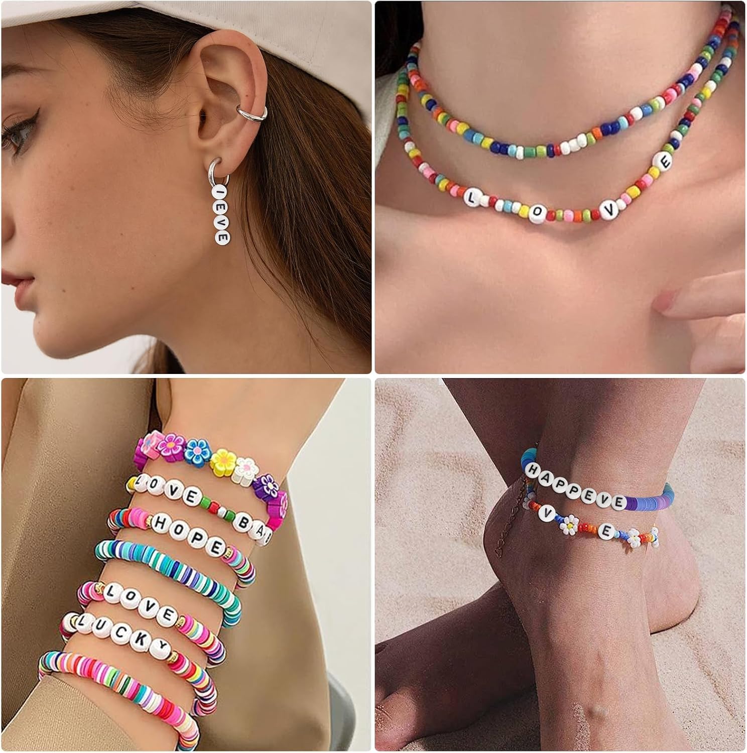 Katsuki kralenpakket voor armbanden – Zwart, Grijs en Wit - Principessa
