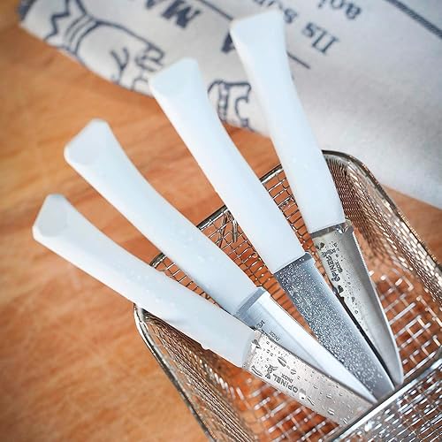 Miniatura 3 de Opinel Bon Appetit + cuchillos de mesa, juego de 4 cuchillos para carne, cuchillos de acero de alto carbono para fiestas, entretenimiento o uso