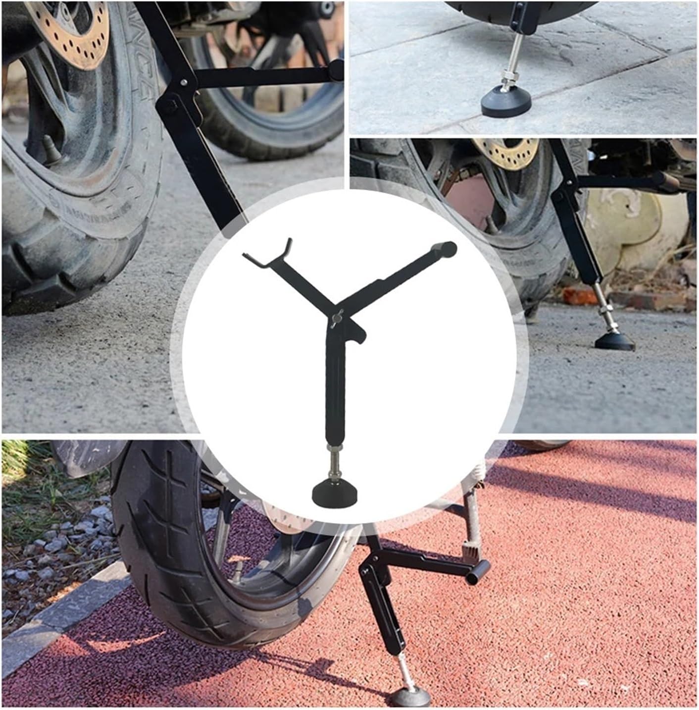 Foldable Heavy Lift Stand Folding Lifting Support Frame Stable Crane Frame Fit For Motorcycle with Armrest Parts