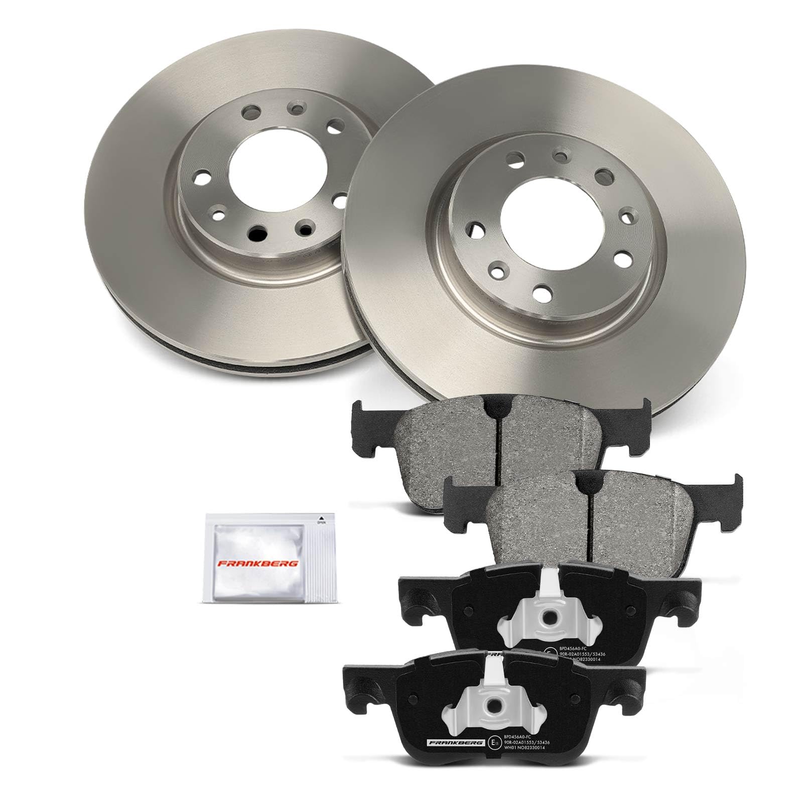 Frankberg Set freni incl. 2x Dischi Freno + 4x Pastiglie dei Freni Anteriore Compatibile con C4 Picasso II C4 Grand Picasso II DA DE C4 Spacetourer 3D Replace# 1609898380