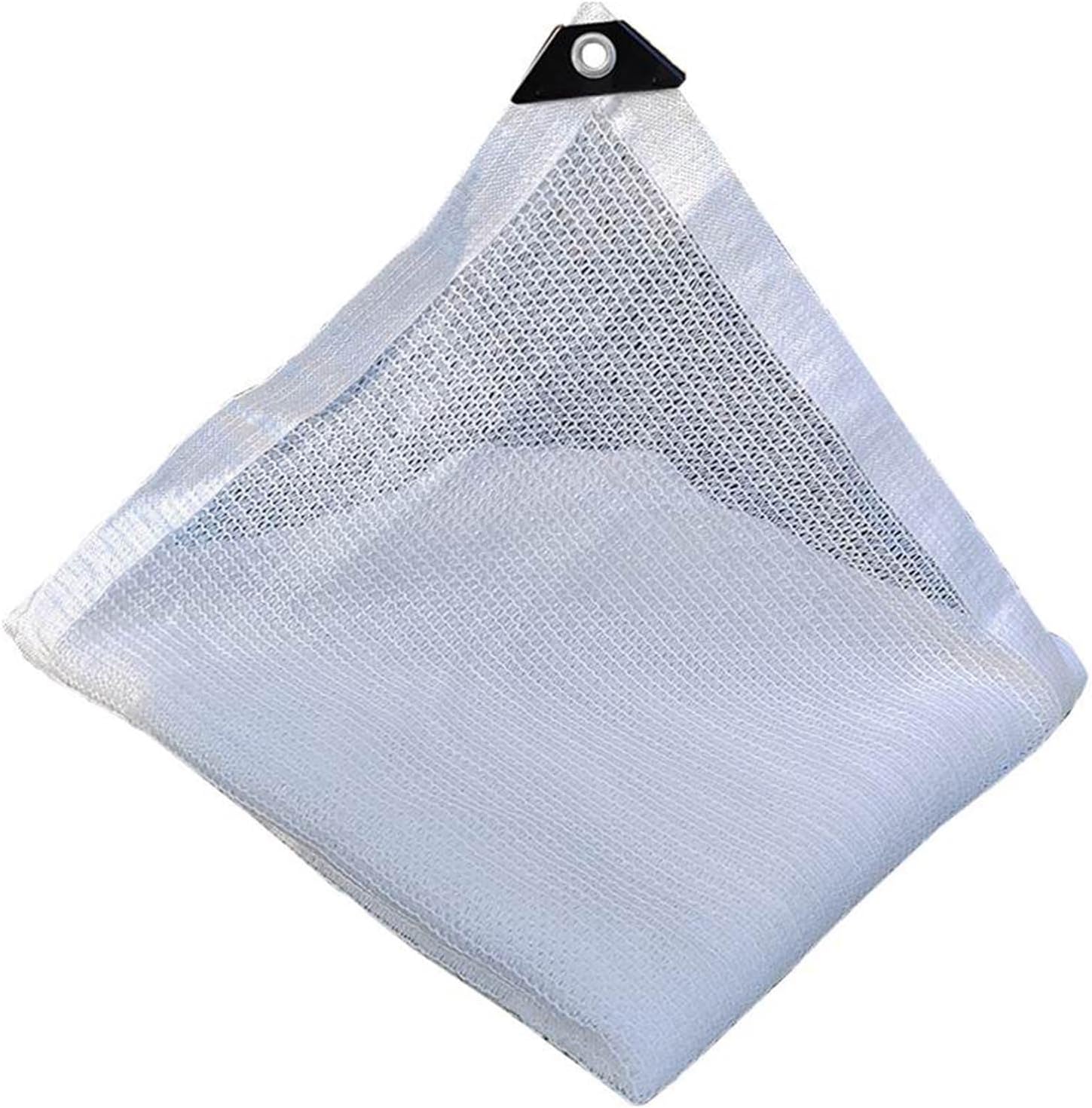 50% Sunblock Shade Cloth With Grommets,white Sun Mesh Shade Tarp HDPE Outdoor UV Resistant Shade Mesh Cover 1x2m 2x2m 2x6m 2x5m 3×5m 4×5m 4×6m 5×5m 5x8m 6x6m 6x8m 8x8m 8x10m Greenhouse Shading Netting