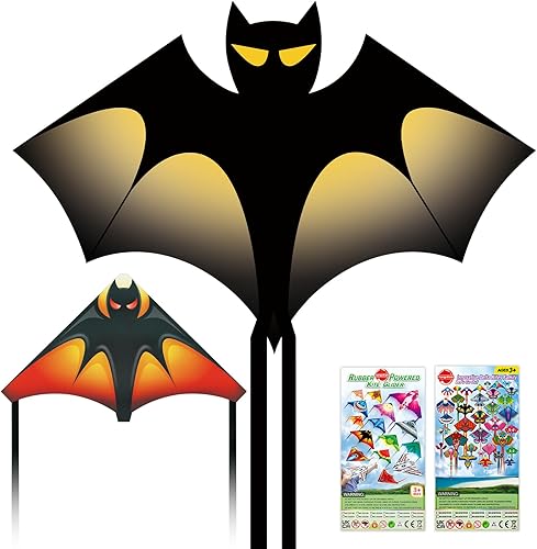 2 Pack Kites -Kite and Ejection Kite for Kids Boys Easy to Fly -Beginner Kite for Kids 4 8 12 Beach Kite for Toddler Adults, Great for Outdoor Game