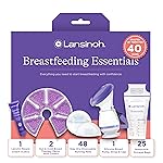 Lansinoh Youve Got This Breastfeeding Essentials Kit for New Moms, 77-Piece Gift Set with Nursing Pads, Breastmilk Storage Bags, Nipple Cream, Hot & Cold Therapy Packs, and Silicone Breast Pump