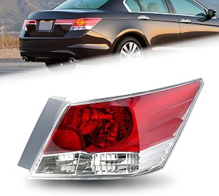 Tail Light Assembly Compatible with 2008 2009 2010 2011 2012 Honda Accord Passenger Side(Right)