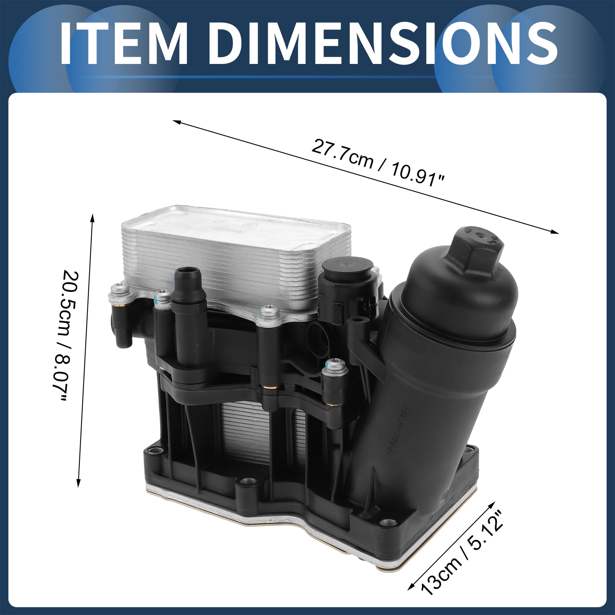 Refroidisseur D'Huile Du Moteur, Adaptateur De Boîtier De Filtre À Huile, No.11428507697/11-42-8-507-697 Pour Bmw X3 X5 328D En Alliage D'Aluminium Amélioré, Ton Argenté, 1 Pièce