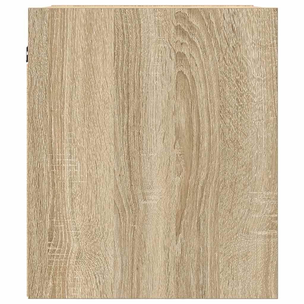 Wandmontierter Nachttisch aus Holzwerkstoff mit flexibler Türeinbau, Stauraum für Bücher und Deko, robuste Platte für Schlafzimmer Einrichtung