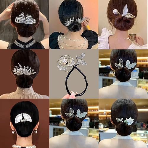 Miniatura 2 de Ins Style - Rizador de pelo elegante y perezoso, accesorios para el cabello, accesorios de cabello de moño giratorio, clips de trenzado de cabello