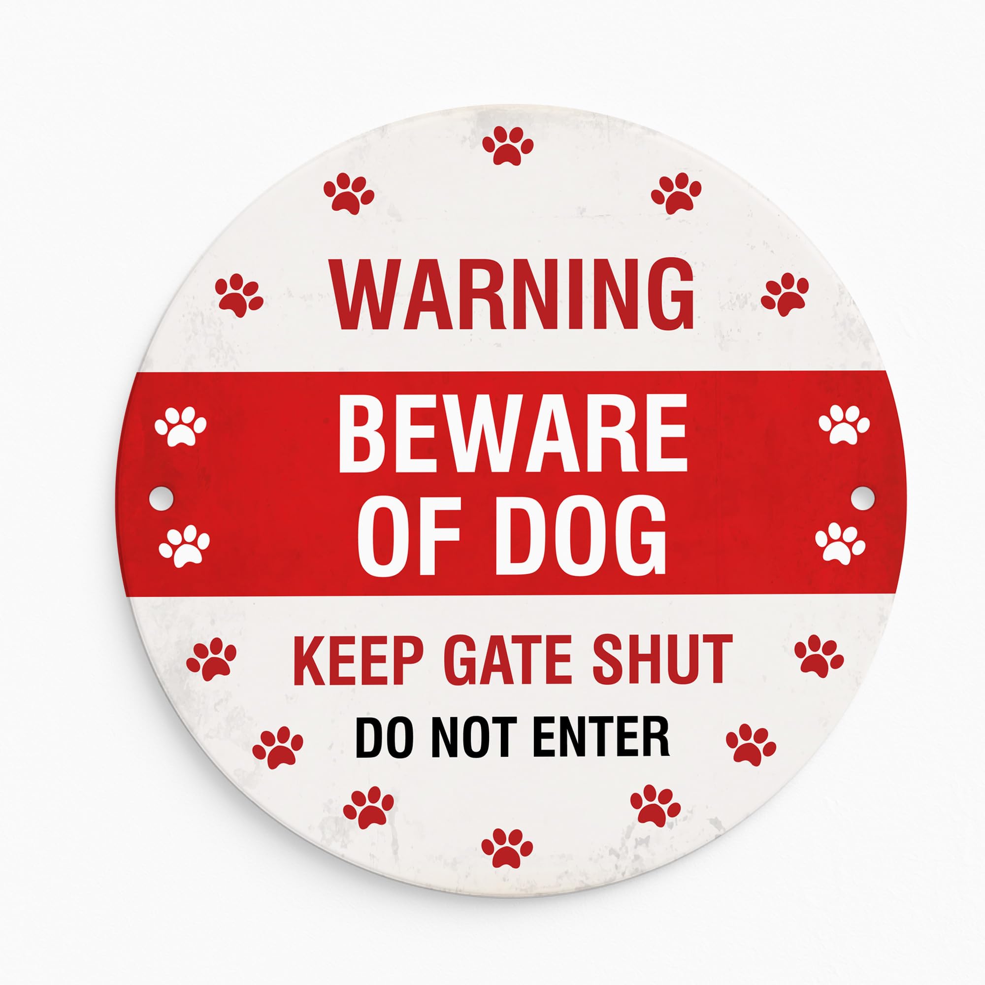 Red Ocean Warning Beware Of Dog Sign Do Not Enter Acrylic Sign Keep Gate Shut Beware For Fence Gate Dog Warning For Outdoor Shed Wall Plaque