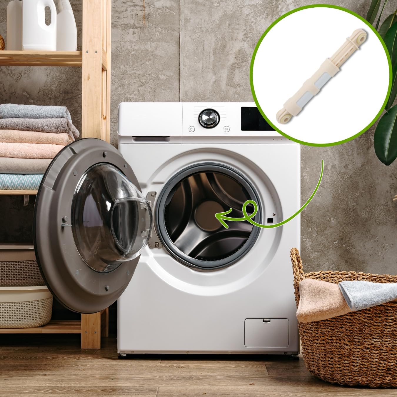 Amortisseur 60N Pour Lave-Linge Faure - Référence 132255351 - Pièce Neuve - Garantie