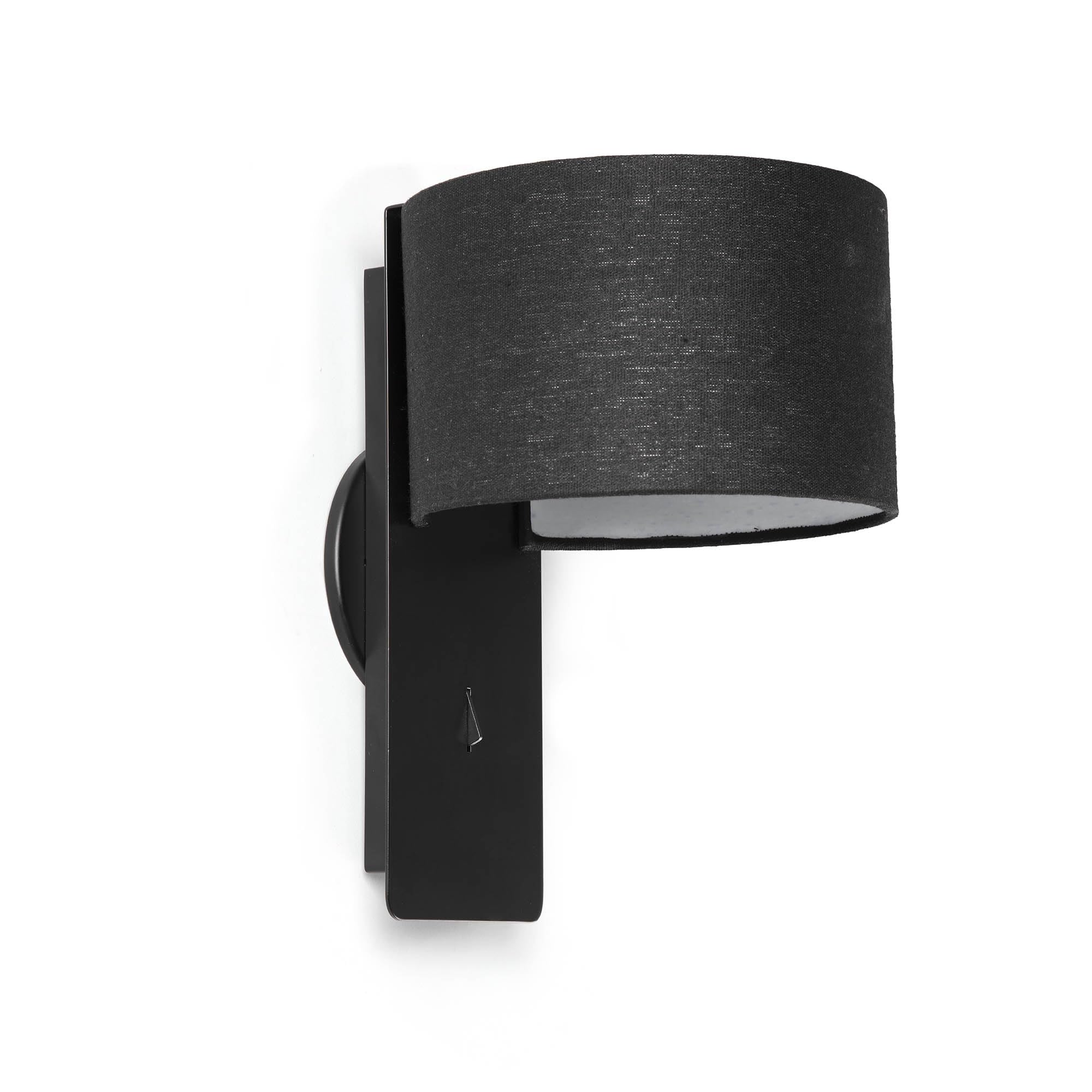 Faro Barcelona 64303 FOLD aplique negro lámpara de pared E27 moderna para iluminación interior 7