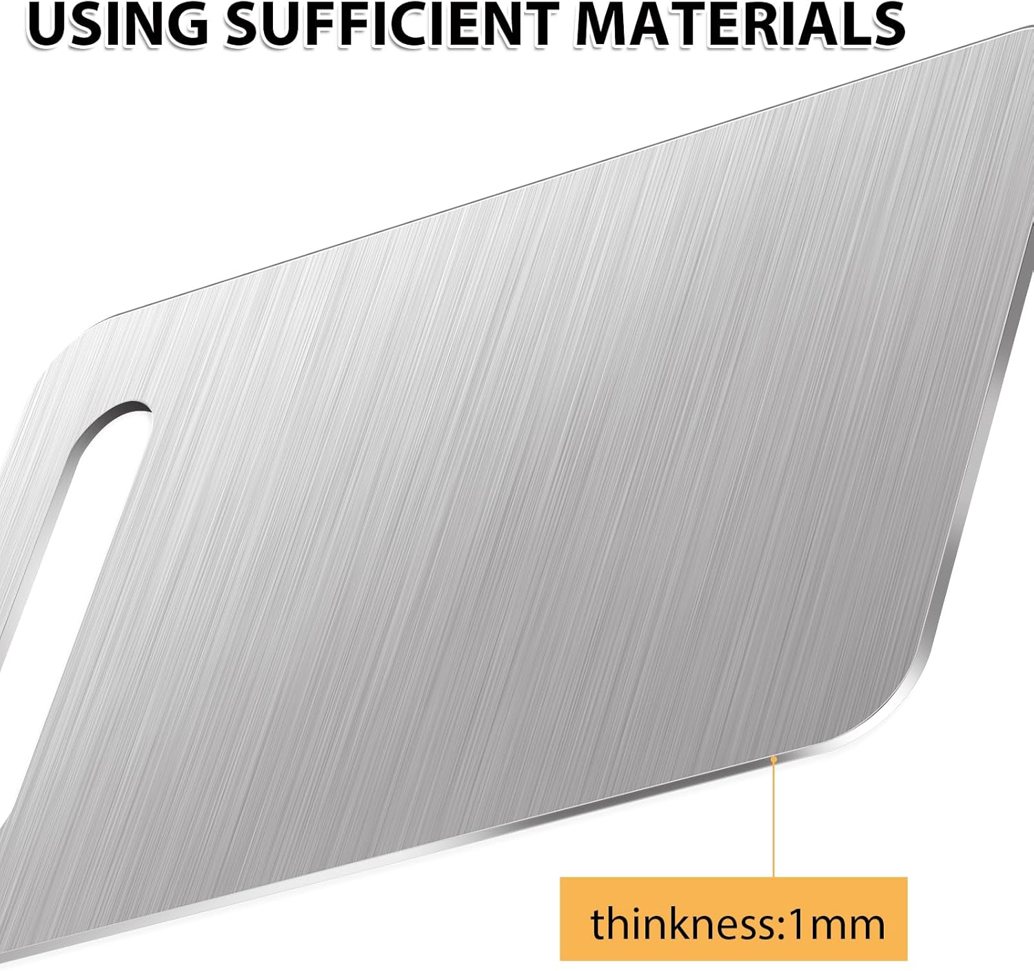 3Pcs Stainless Steel Cutting Board for Kitchen Cutting Boards Stainless Steel Chopping Board Double Sided Cutting Board Set Metal Cutting Boards for Meat Fruit Vegetable (13.4x9, 11.4x7.8, 9.8x6 in) - Image 3