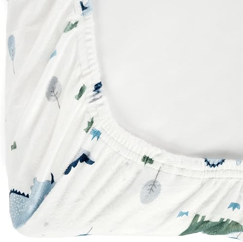 Miniatura 5 de Lush Decor Baby Dinosaurs Roar - Funda para cambiador, suave y afelpada, 32 x 16 x 5 pulgadas, verde azulado polvoriento y gris