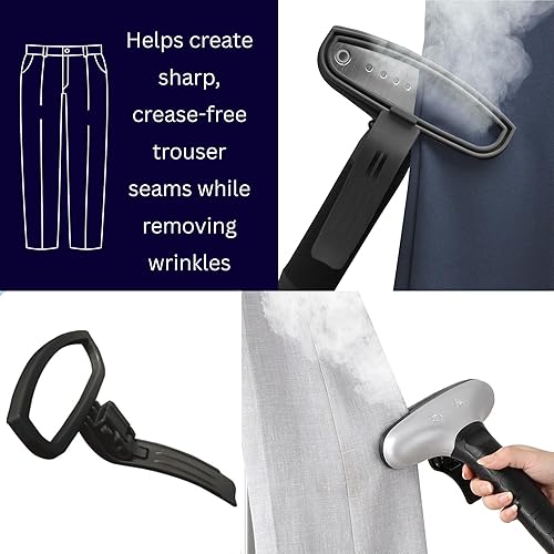 Miniatura 5 de SALAV Performance Series - Vaporizador vertical para ropa con ruedas enrollables para facilitar el movimiento (prensa para pantalones, cepillo de