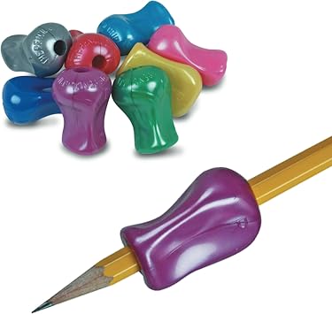 The Pencil Grip Metallic, Universal Ergonomic Training Gripper for Righties and Lefties, 12 Count Assorted Colors TPG-11812