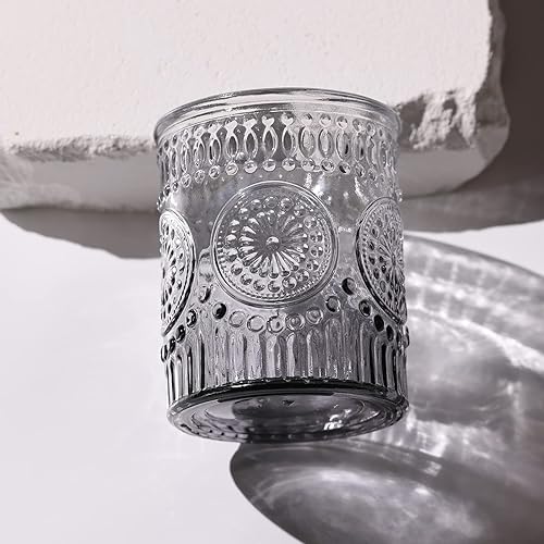 Miniatura 8 de Lanttu 12 portavelas votivas grises, candelabros de cristal para centros de mesa de boda, fiestas de cumpleaños y decoración del hogar