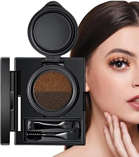 Eyebrow Make-Up - Two Colour Eyebrow Mascara | Two-Colour Eyebrow Pomade, Waterproof Eyebrow and Eye Liner Cream, Forehead Powder with Stamp, Double Brush for Precise Application, Durable