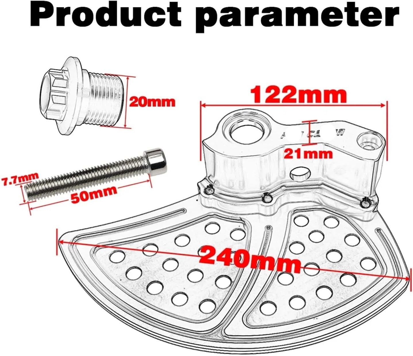 Front Rear Brake Disc Rotor Guard Cover Protector Compatible With Husqvarna 125 150 250 350 450 501 TC FC TE FE TX FX Motocross Accessories(Front Silver)