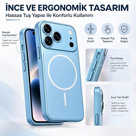 Coverzone iPhone 13 için 18 Pro Görünüm Uyumlu Kılıf