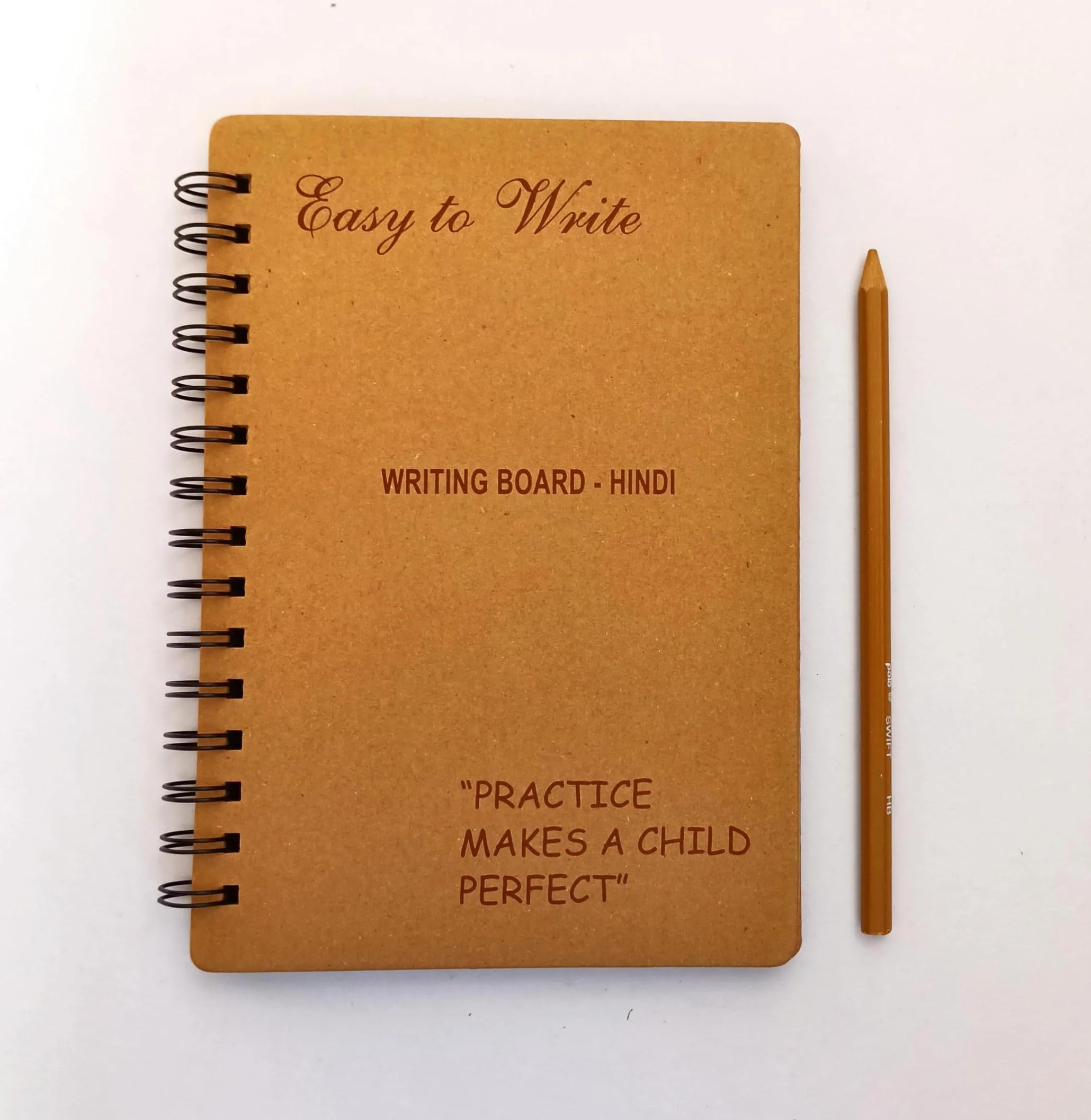 Hindi Writing Practice Board Book for Kids | Reusable Wooden Tracing Notebook with Stroke Guidance | Learn Hindi Swar, Vyanjan & Numbers | Montessori Learning Toy with Pencil-image-22