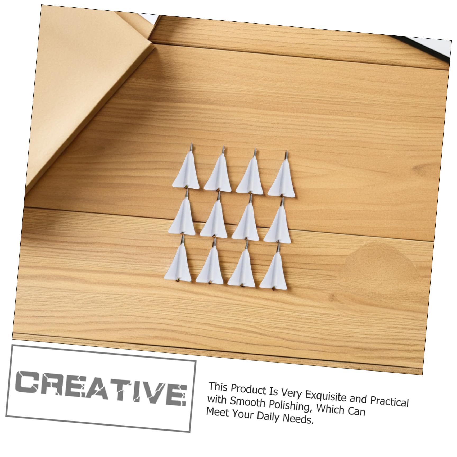 KALLORY Lot de 12 Punaises de Poussée Compactes D’Avion 3D en Liège, Petites Punaises Remplaçables pour Tableau, Accessoires Multifonctions pour Maison et Bureau, Fixation Notes et Photos
