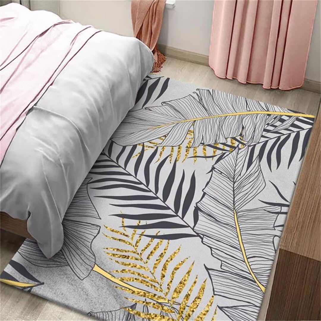 Tapis chambre ado lavable grand tapis de salon gris 200x300cm antidérapant
