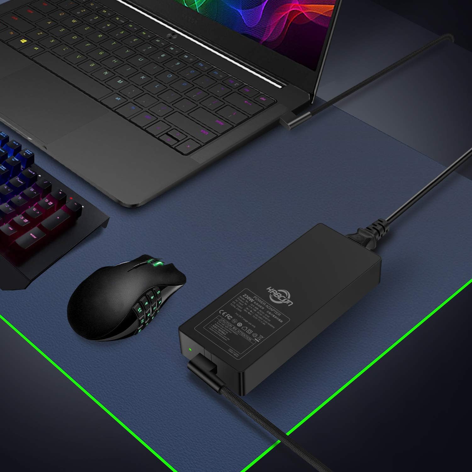 Get Popular Offer Razer Blade Charger, 230W 19.5V 11.8A Laptop AC Adapter Power Supply for Razer Blade Pro 17 and Razer Blade 15 Model GTX1060/GTX1070/RTX2070/RTX2080