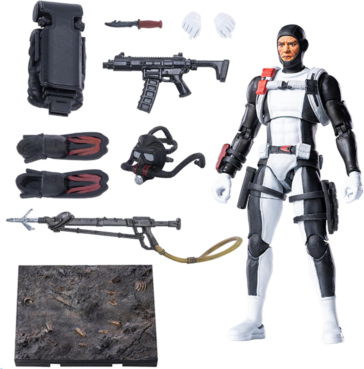HIYA Action Figures - 1/18 EMG0369 Exquisite Mini Series 118 10.5CM Special Forces Torpedo - 4.1‘’,Highly Posable Collectible Model Ages 15+