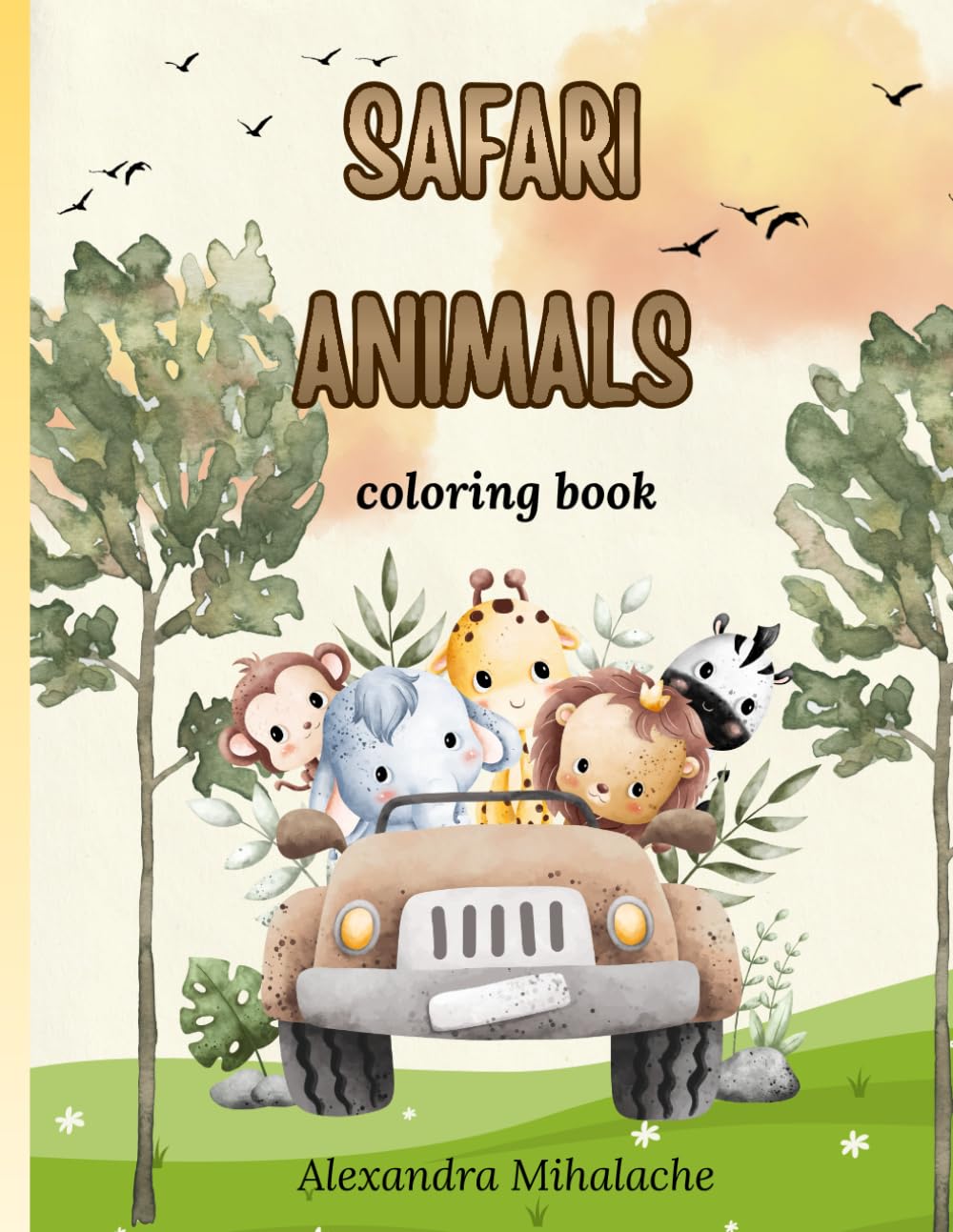 Safari animals coloring book: coloring book
