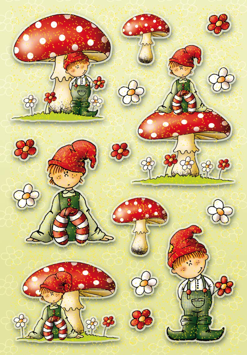 HERMA MAGIC Sticker "Zwerge" – Süße Aufkleber Für Geschenke, Bücher & Co.