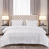 Vista 29 de Blue Ridge Home Fashions - Edredón sintético de microfibra para todas las estaciones, relleno de poliéster hipoalergénico, Algodón, Negro, gemelo