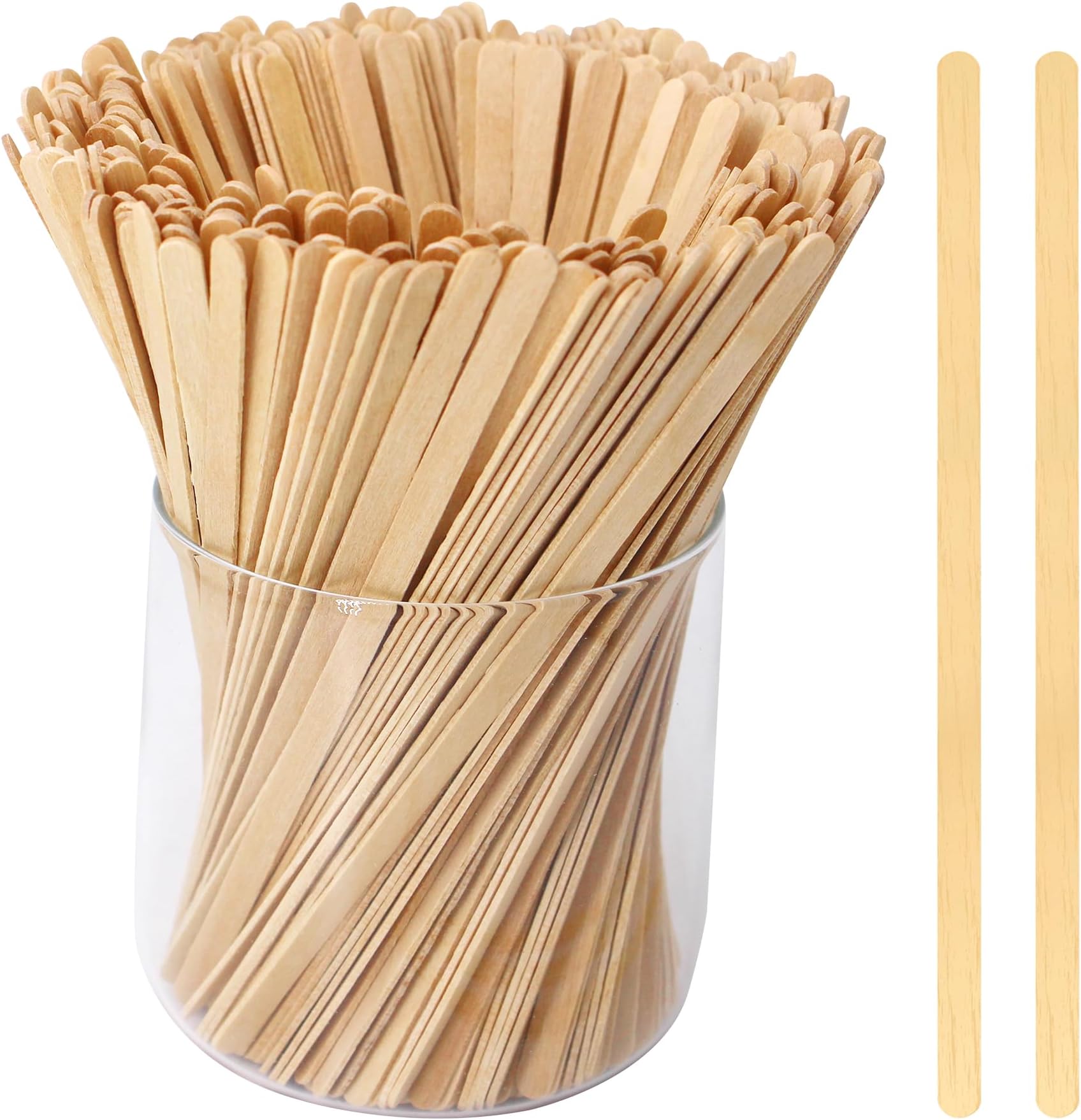 Amazon.com: Sugormek 1000PCS 5.5 IN Wooden Coffee Stirrers, A+Level ...