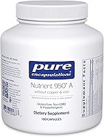 Vista 1 de Pure Encapsulations Nutrient 950 A Without Copper & Iron Hypoallergenic Multi-Vitamin/Mineral Formula for Optimal Health 180 Capsules