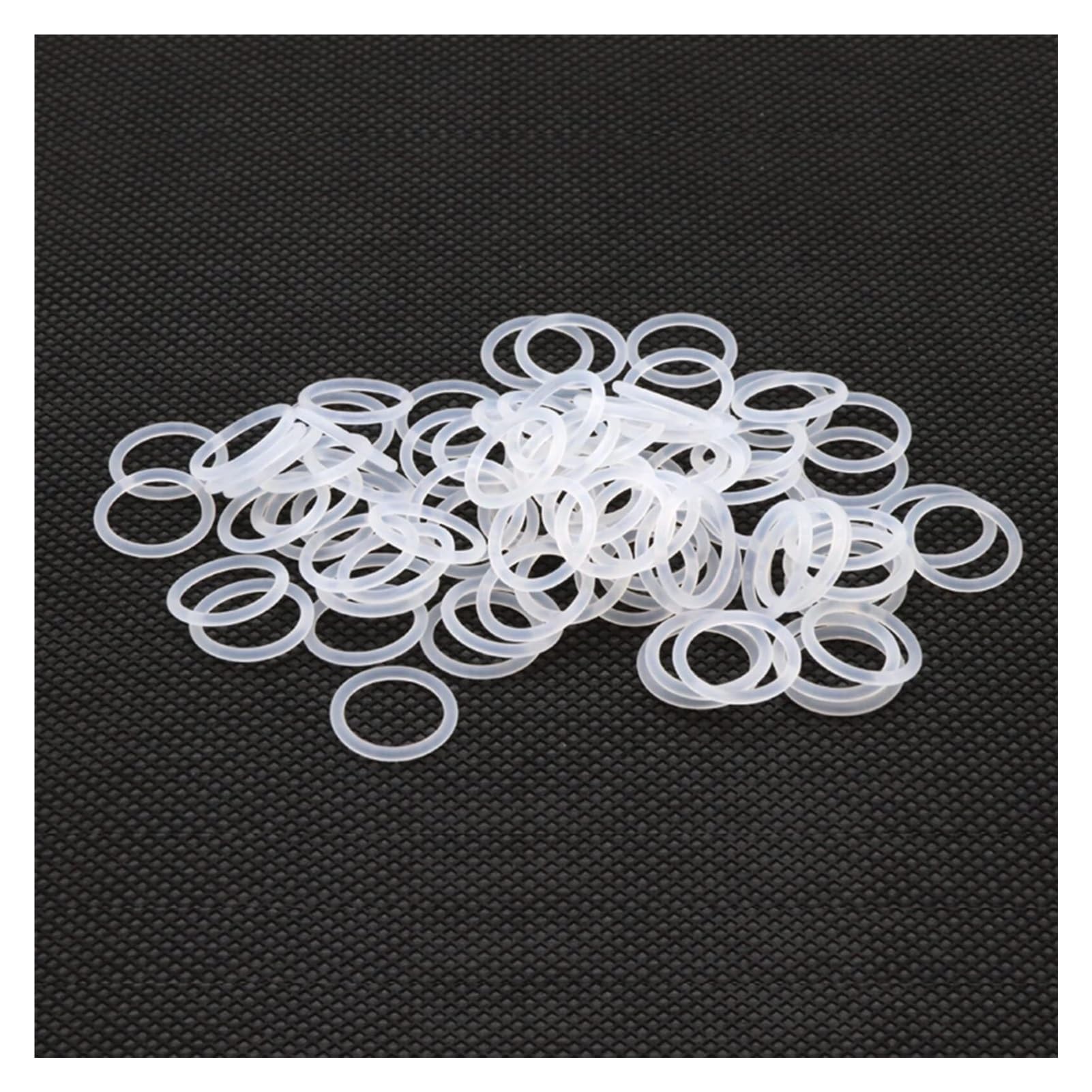 Anillo tórico Kit de juntas tóricas de goma, surtido de 10 piezas, junta tórica, espesor CS 2 mm OD 5~80 mm, arandela impermeable con aislamiento de caucho de silicona, forma redonda, juntas tóricas d