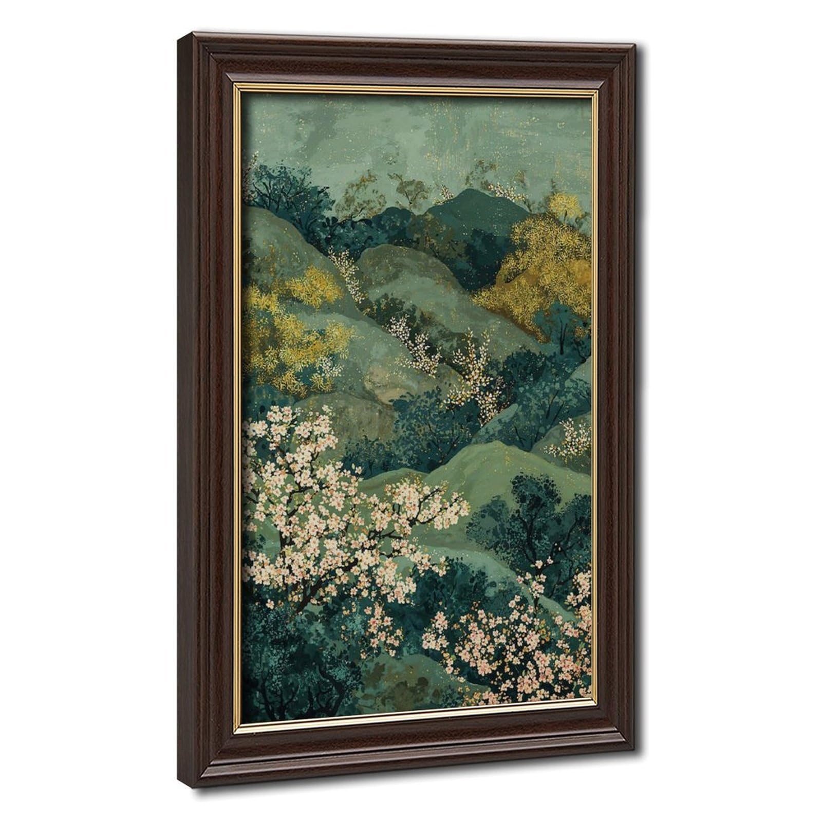 Bareronor Japanese Landscape Poster (2) Canvas Poster Bedroom Decor Landscape Office Room Decor Gift 24" L X 36" W