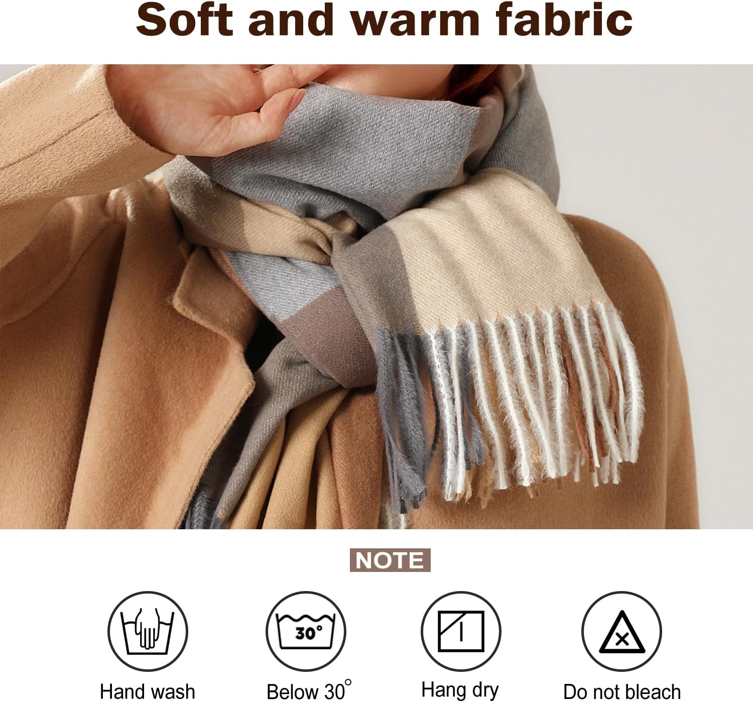 EN'DA professional Rechargeable Heated Scarf for Women and Men,Electric Scarves with Battery - Image 5