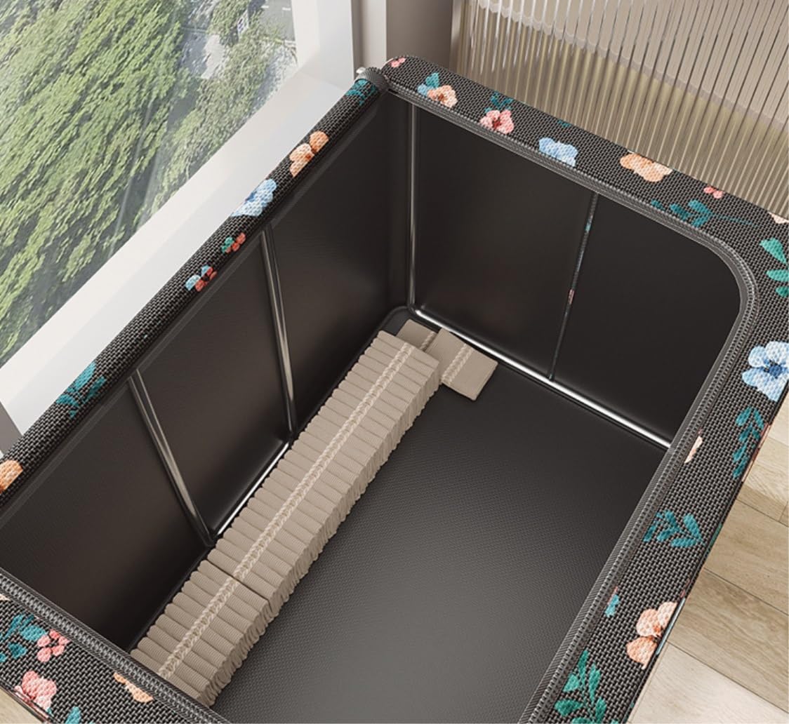 Torby Przechowywania Torba Do Przechowywania Z Uchwytem Składana Grubość Organizer Wiadro Organizator(B,60 * 42 * 40cm)