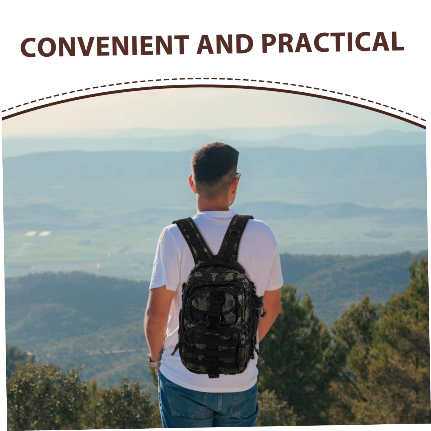 Abaodam Angeltasche für Herren Tragbarer Tackle-rucksack Wasserdichtes Design für Angeln und Wandern Großes Fassungsvermögen für Ausrüstung und Outdoor-bekleidung Robust aus Polyester