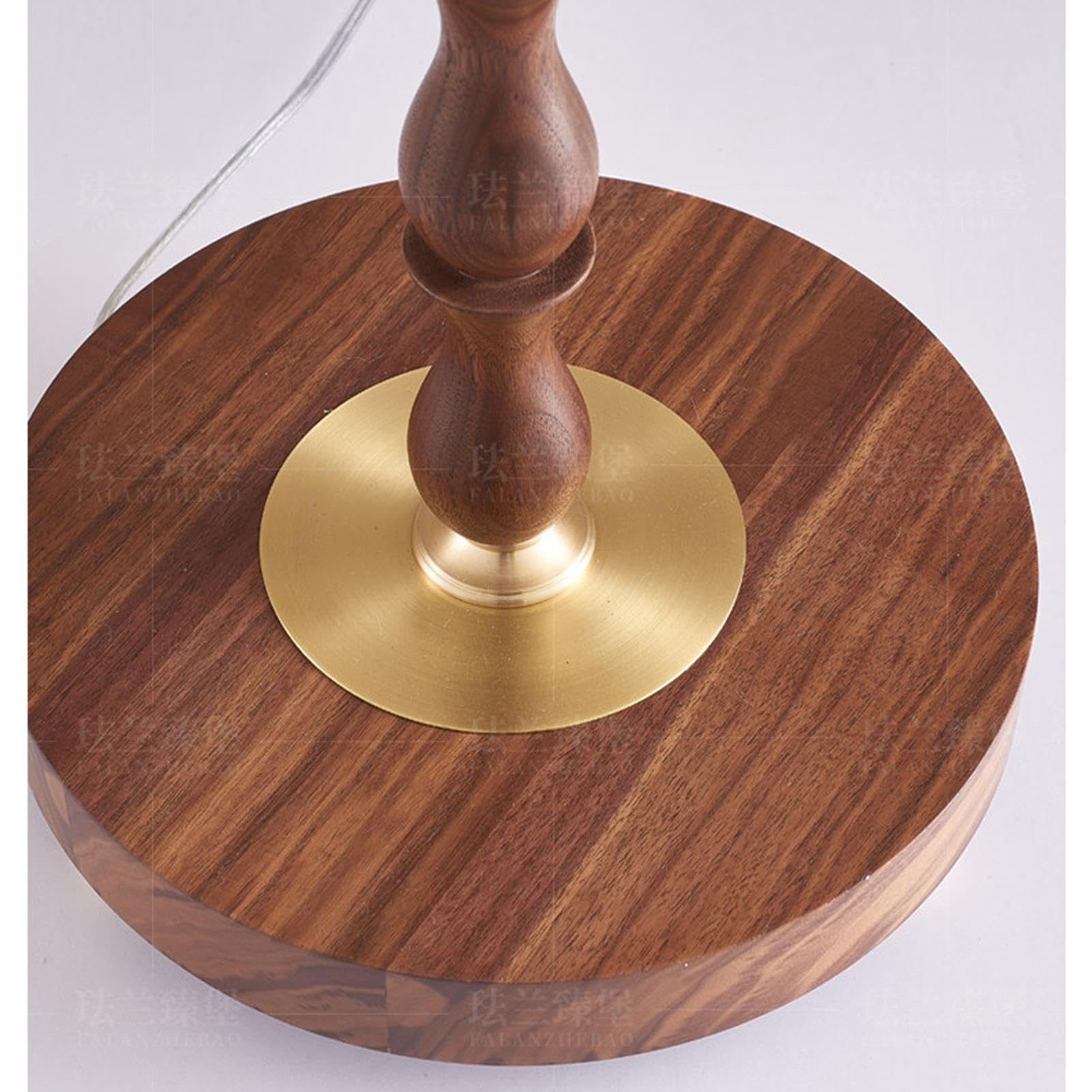 Lampada da Terra in Legno, Lampada da Terra Alta Naturale con Paralume in Lino, Attacco E27, Lampada Ad Angolo Lounge Rustica Vintage Lampadina E27 Inclusa