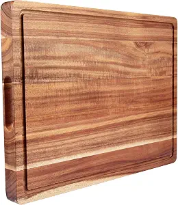 Cutting Board, 20 x 15 Inch Large Acacia Wood Cutting Board