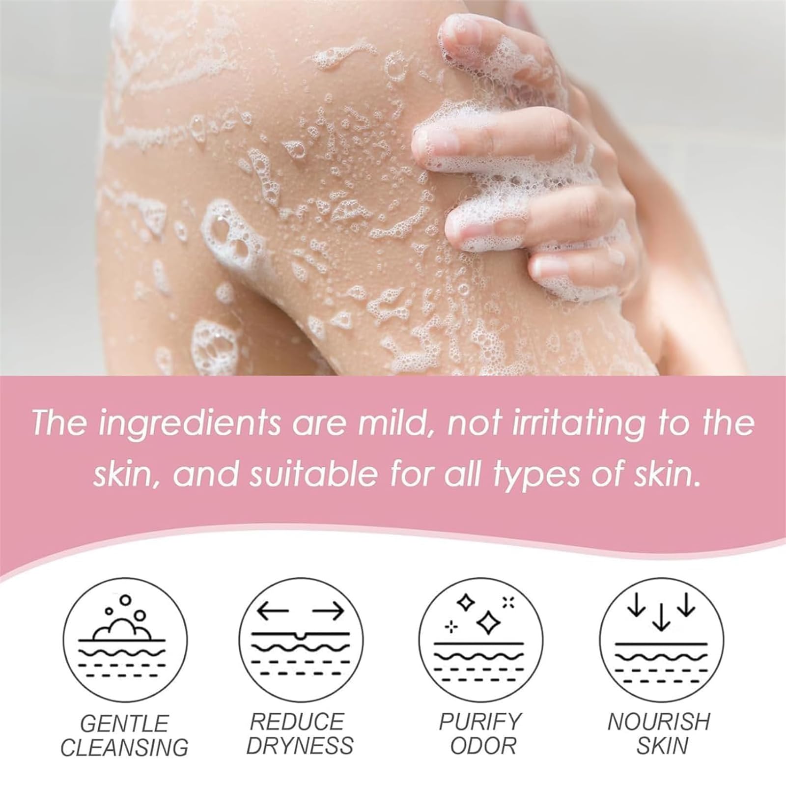 Bagnodoccia profumato, Bagnodoccia profumato, Gel detergente per Il Corpo idratante, Gel detergente per Doccia e Bagno, Gel detergente profumato a Lunga Durata per Tutti i Tipi di Pelle