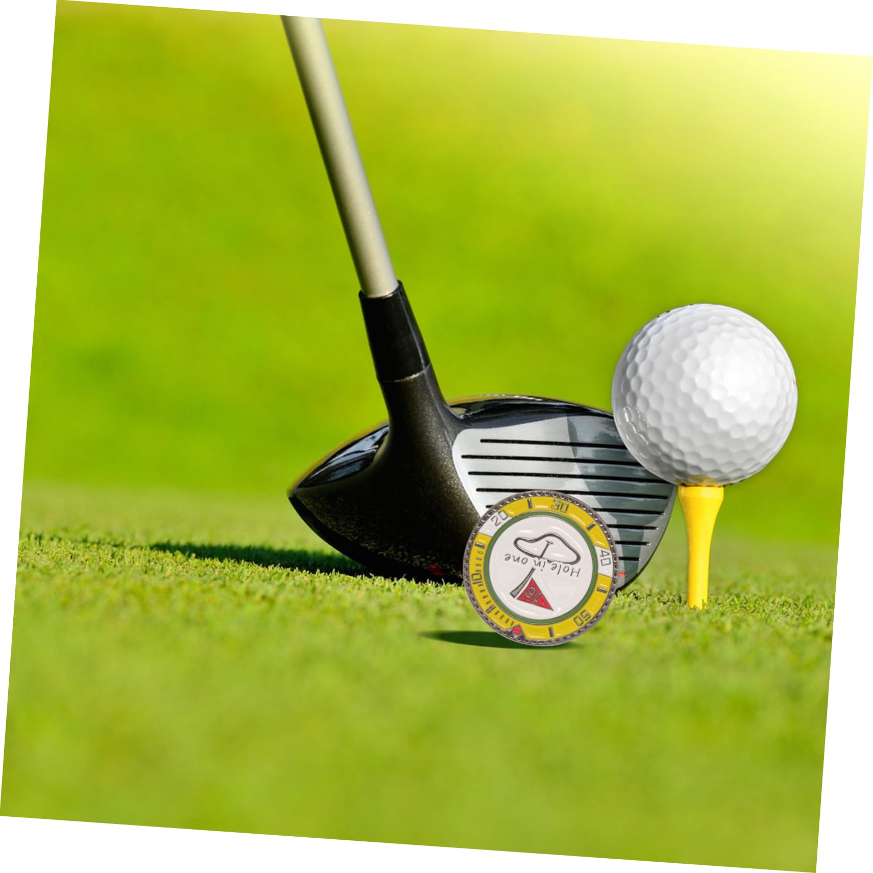Toyvian Golfball Positionsmarkierer Robustes Werkzeug Kunststoff für Präzise Ballplatzierung für Golfspieler Blau Grün Langlebig und Praktisch