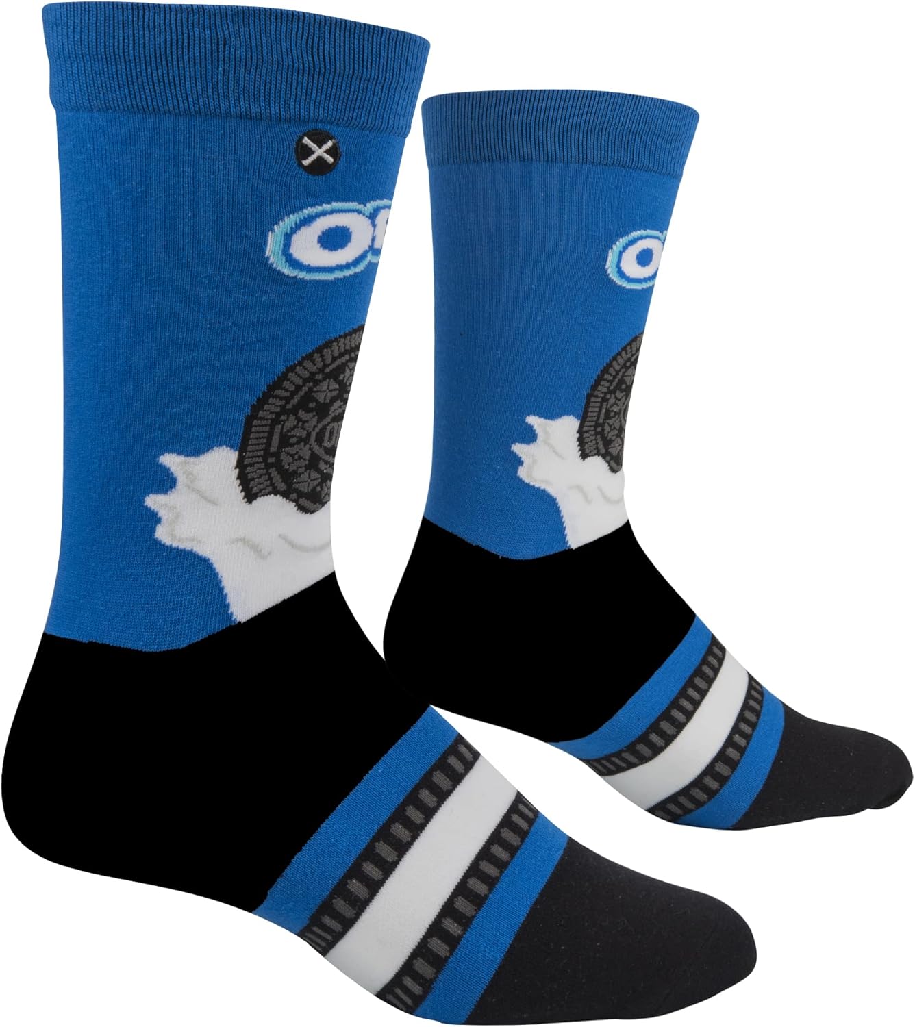 Odd Sox, Oreo Cookies Socks, Fun Novelty Men's Crew, Crazy Graphic Print, Large - Image 3